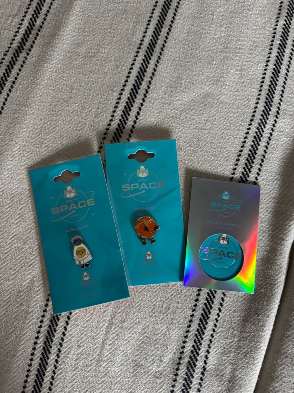Jellycat Space Enamel Pin Set & Stickers